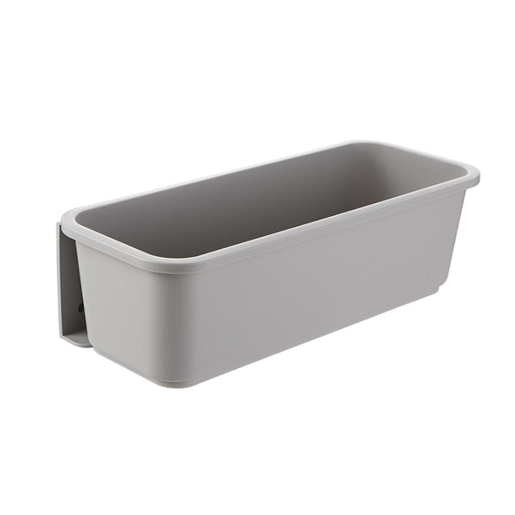 Prateleira de Especiarias de Cozinha Tipo Gaveta Montada na Parede, Prateleira de Armazenamento para Armários Domésticos e Utensílios de Cozinha Sem Perfurações, Branco, Cinzento