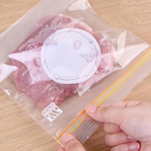 Saco Selado para Embalagem de Alimentos Frescos, Saco de Plástico para Armazenamento no Frigorífico Reforçado Doméstico, Pequeno (30 Peças / Conjunto), Médio (25 Peças / Conjunto), Grande (15 Peças / Conjunto)