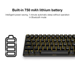 RK61 Teclado Mecânico Bluetooth / Sem Fios com Modo Duplo 61 Teclas para Tablet, Móvel e Jogos, Comprimento do Cabo: 1,5m, Interruptor Castanho, Verde, Vermelho