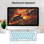 RK61 Teclado Mecânico Bluetooth / Sem Fios com Modo Duplo 61 Teclas para Tablet, Móvel e Jogos, Comprimento do Cabo: 1,5m, Interruptor Castanho, Verde, Vermelho
