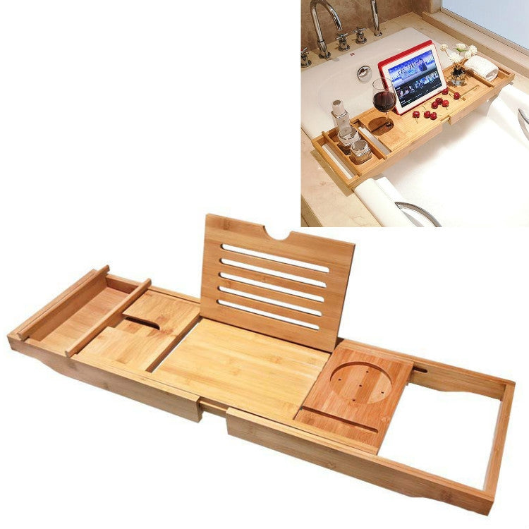 Prateleira Telescópica Multifuncional Suporte para Tablet e Telemóvel para Casa de Banho, Suporte para Banheira, Caixa Simples, Caixa Dupla