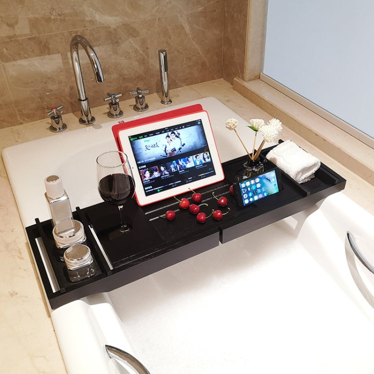 Bathroom Multifunctional Retractable Bathtub Shelf Rack, Single Box, Double Box