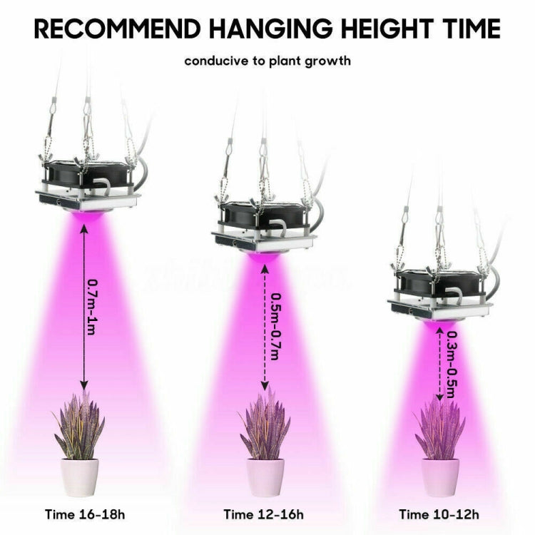 Luz LED de Crescimento de Plantas COB para Plantas, Vegetais e Suculentas, Espectro Completo, Luz Solar