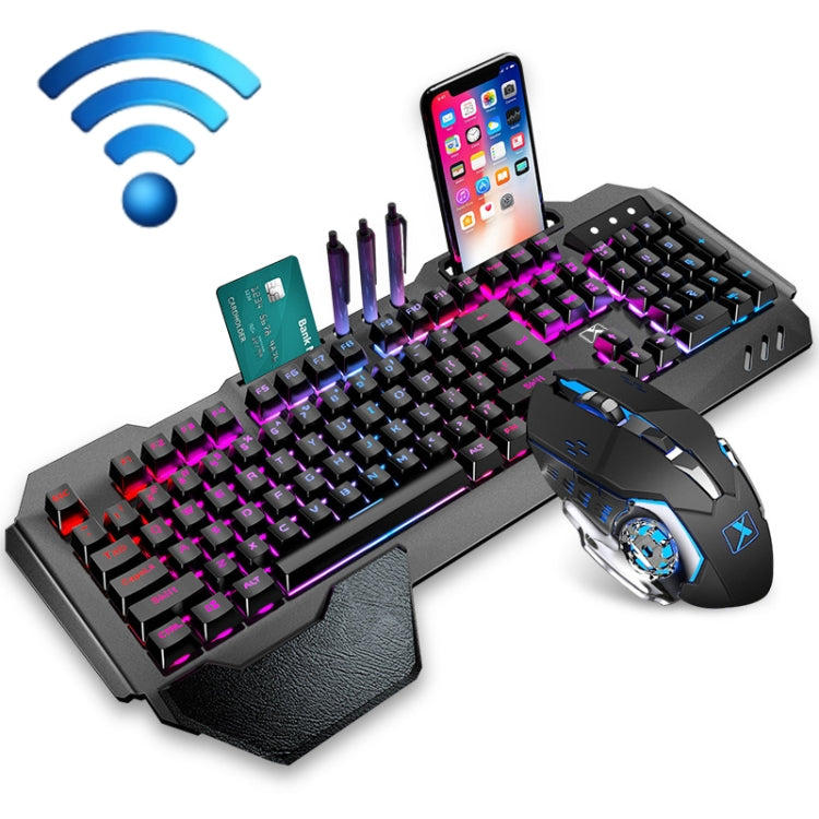 K680 Conjunto de Teclado e Rato de Jogo Sem Fios Recarregável RGB