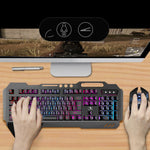 K680 Conjunto de Teclado e Rato de Jogo Sem Fios Recarregável RGB