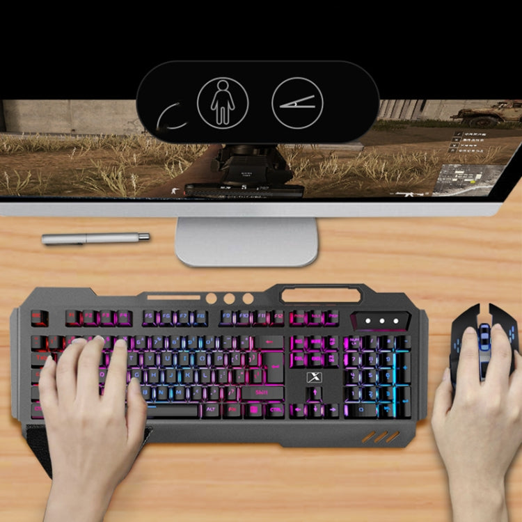 K680 Conjunto de Teclado e Rato de Jogo Sem Fios Recarregável RGB
