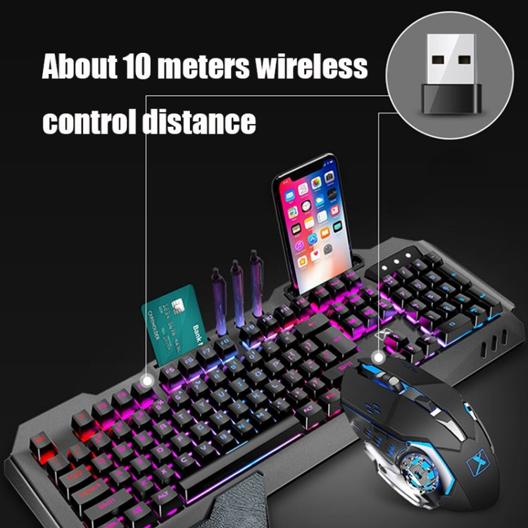 K680 Conjunto de Teclado e Rato de Jogo Sem Fios Recarregável RGB