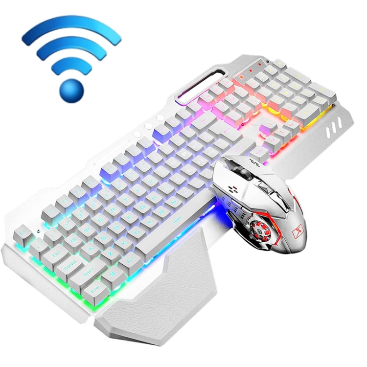 K680 Conjunto de Teclado e Rato de Jogo Sem Fios Recarregável RGB