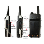Walkie-talkie FM Mini de Alta Potência Baofeng BF-B2Plus Outdoor 15km, Plugue AU, Plugue UE, Plugue EUA, Plugue Reino Unido