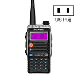 Walkie-talkie FM Mini de Alta Potência Baofeng BF-B2Plus Outdoor 15km, Plugue AU, Plugue UE, Plugue EUA, Plugue Reino Unido