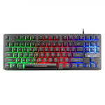 Teclado Gaming Colorido com Luz Mista ZIYOULANG K16 87 Teclas para Portátil, Comprimento do Cabo: 1,5m, K16