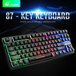Teclado Gaming Colorido com Luz Mista ZIYOULANG K16 87 Teclas para Portátil, Comprimento do Cabo: 1,5m, K16