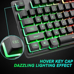 Teclado Gaming Colorido com Luz Mista ZIYOULANG K16 87 Teclas para Portátil, Comprimento do Cabo: 1,5m, K16