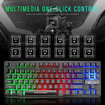 Teclado Gaming Colorido com Luz Mista ZIYOULANG K16 87 Teclas para Portátil, Comprimento do Cabo: 1,5m, K16