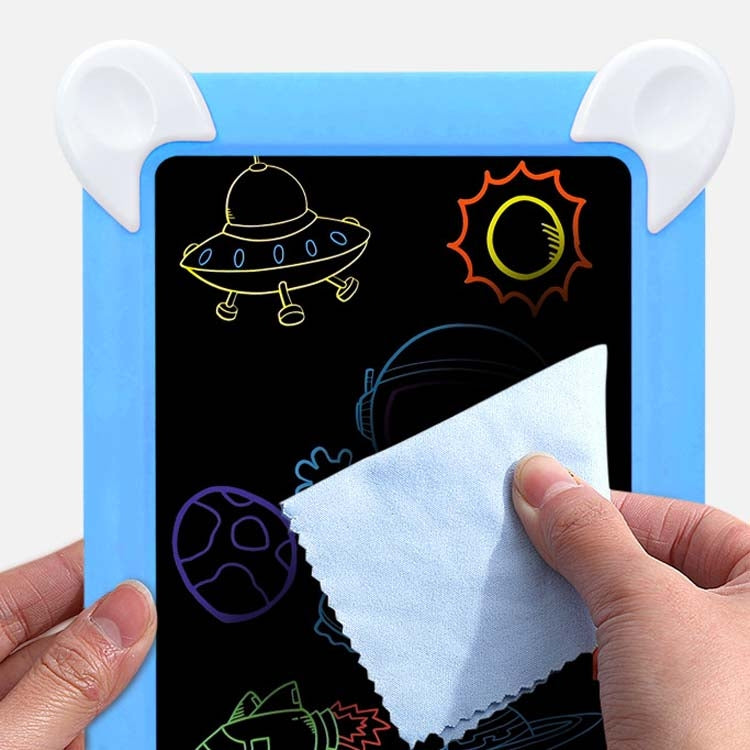 Quadro de Desenho Luminoso LED Quadro de Escrita Fluorescente Eletrónico Quadro de Mensagens para Crianças, Azul, Rosa