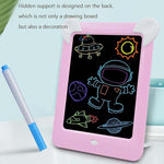Quadro de Desenho Luminoso LED Quadro de Escrita Fluorescente Eletrónico Quadro de Mensagens para Crianças, Azul, Rosa