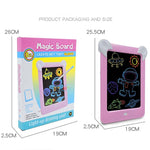 Quadro de Desenho Luminoso LED Quadro de Escrita Fluorescente Eletrónico Quadro de Mensagens para Crianças, Azul, Rosa