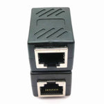 Conector de Cabo de Rede RJ45 Direto, Junta de 8P8C Blindada com Passagem Dupla
