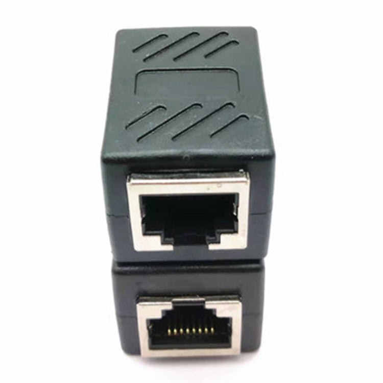 Conector de Cabo de Rede RJ45 Direto, Junta de 8P8C Blindada com Passagem Dupla
