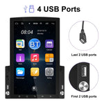 Leitor MP5 para Carro com Ecrã Vertical de 9,7 polegadas HD e Vidro 2.5D, Navegação Android Máquina Tudo-em-um, Standard, Standard+4 Câmaras com Luzes, Standard+8 Câmaras com Luzes, Standard+12 Câmaras com Luzes