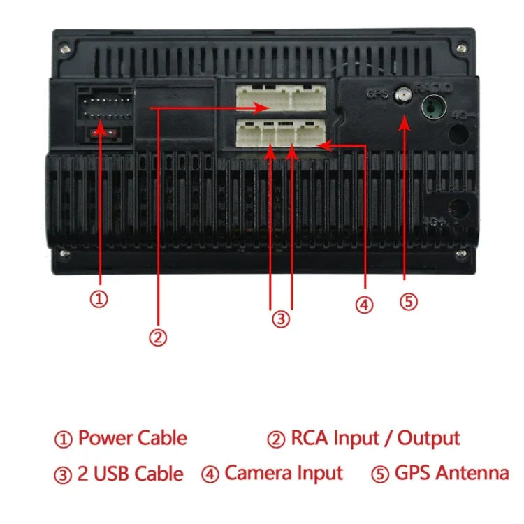 Reprodutor MP5 Universal Android de Navegação para Carro 7 polegadas GPS Bluetooth Navegação para Carro Tudo-em-um, Standard +4 Câmaras de Luz, Standard +8 Câmaras de Luz