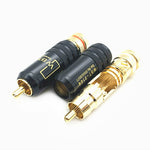 2pcs Plugue RCA Lotus WBT-0144 para áudio e vídeo AV