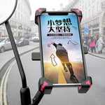 Suporte para Telemóvel para Bicicleta Elétrica com Rotação de 360 graus, Suporte Ajustável em Quatro Direções para Motocicleta, Guiadores, Espelhos Retrovisores
