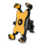 Suporte para Telemóvel para Bicicleta Elétrica com Rotação de 360 graus, Suporte Ajustável em Quatro Direções para Motocicleta, Guiadores, Espelhos Retrovisores