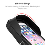 Suporte para Cartão de Bicicleta de Montanha Suporte para Telemóvel com Ecrã Tátil Suporte para Motociclo Veículo Elétrico Suporte de Navegação Impermeável Sombra Suporte para Telemóvel, Guiadores, Espelhos Retrovisores