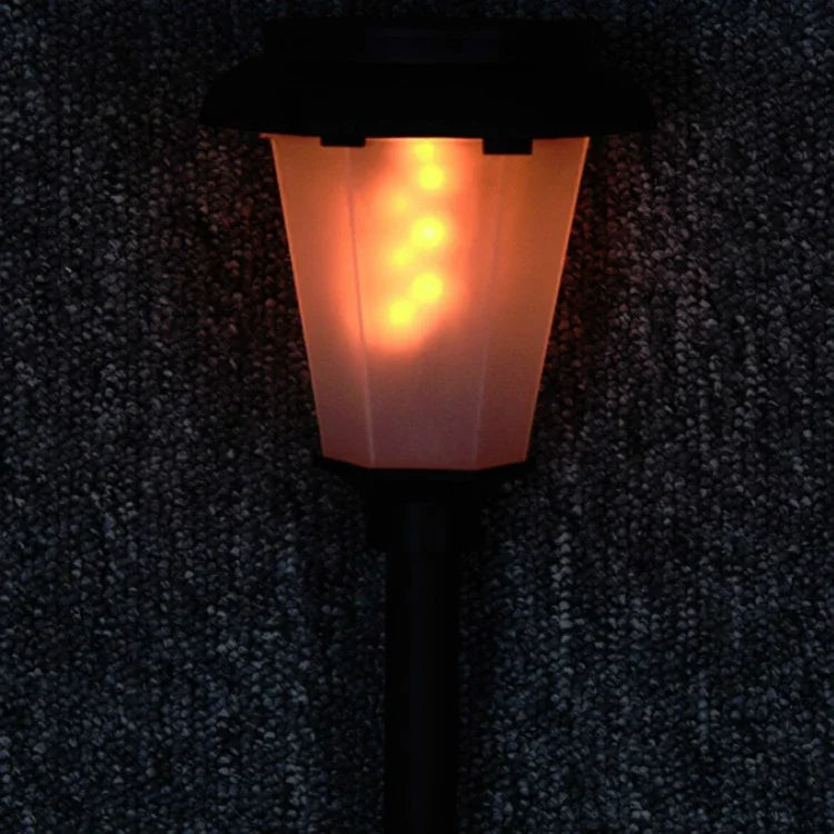 Lâmpada Dinâmica de Chama Solar para Paisagem, Luz LED para Jardim e Relvado Exterior