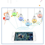 Lâmpada LED Musical E27 Inteligente Colorida com Controlo Remoto Luz para Acordar, Luz Musical Multi-ligação APP, APP + Controlo Remoto
