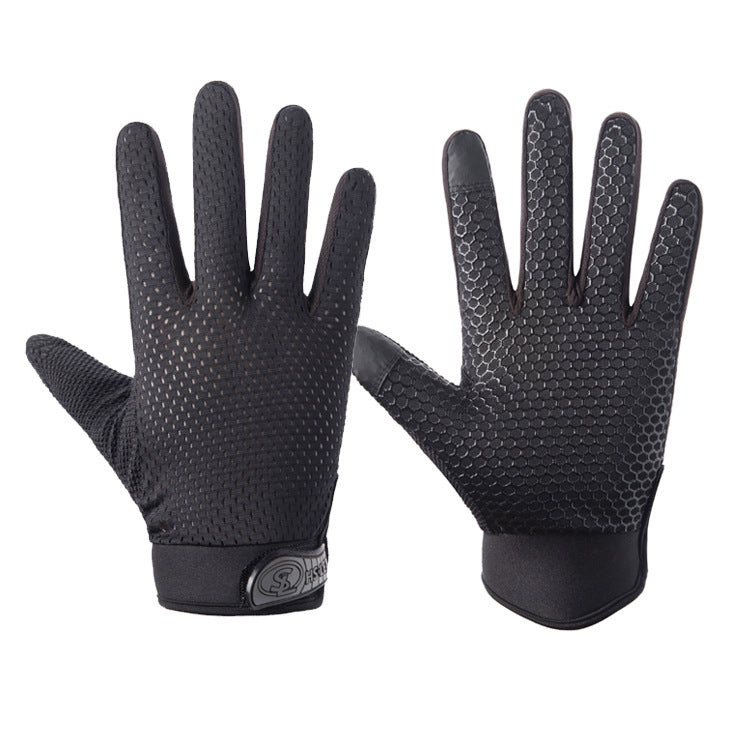 Luvas de Ciclismo de Dedo Inteiro Respiráveis para Desporto ao Ar Livre com Ecrã Tátil Antiderrapantes HSLEJP, M, L