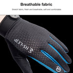 Luvas de Ciclismo de Dedo Inteiro Respiráveis para Desporto ao Ar Livre com Ecrã Tátil Antiderrapantes HSLEJP, M, L