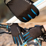 Luvas de Ciclismo de Dedo Inteiro Respiráveis para Desporto ao Ar Livre com Ecrã Tátil Antiderrapantes HSLEJP, M, L