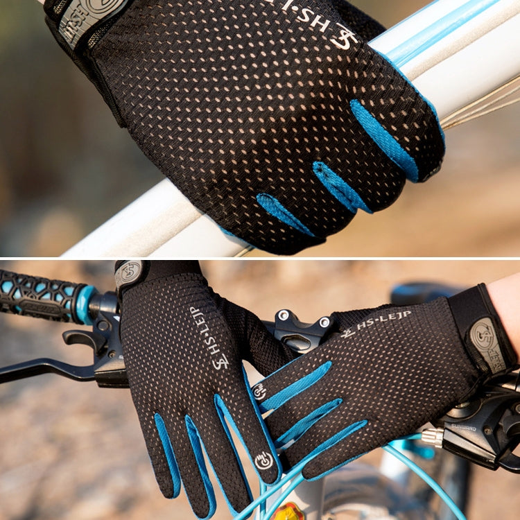Luvas de Ciclismo de Dedo Inteiro Respiráveis para Desporto ao Ar Livre com Ecrã Tátil Antiderrapantes HSLEJP, M, L
