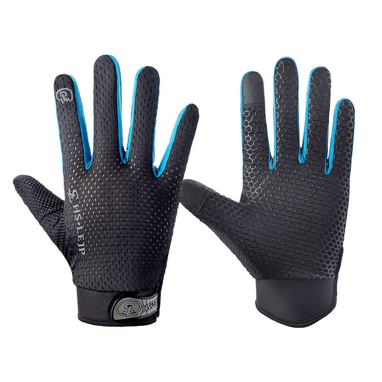 Luvas de Ciclismo de Dedo Inteiro Respiráveis para Desporto ao Ar Livre com Ecrã Tátil Antiderrapantes HSLEJP, M, L