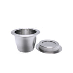 Cápsulas de Café Reutilizáveis em Aço Inoxidável com Filtros de Café para Recheio Múltiplo, Cápsulas de Café