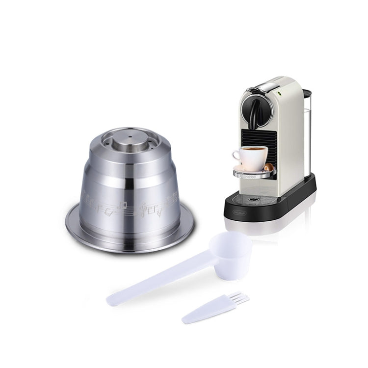 Cápsulas de Café Reutilizáveis em Aço Inoxidável com Filtros de Café para Recheio Múltiplo, Cápsulas de Café