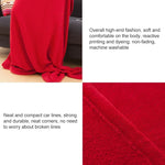 Manta de Coral Fleece Macia e Espessa para Primavera e Outono Manta para TV, Vermelho, Rosa, Azul Marinho