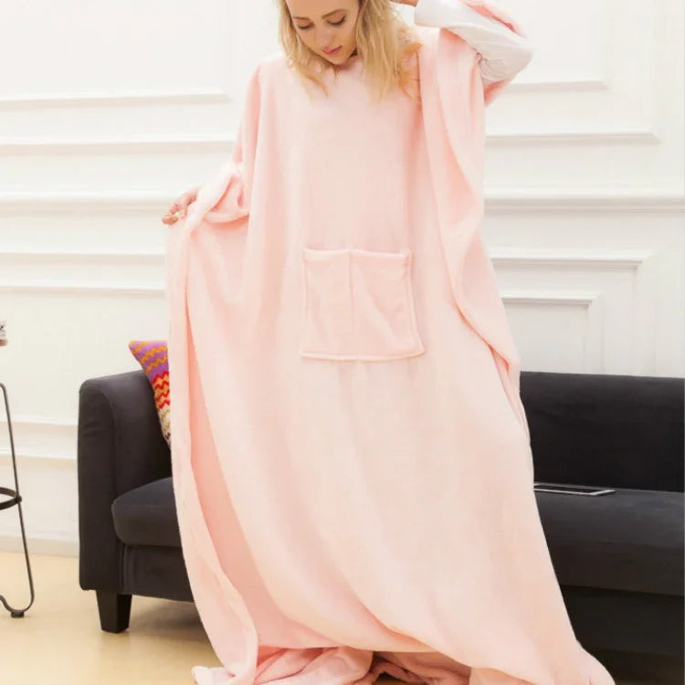 Manta de Coral Fleece Macia e Espessa para Primavera e Outono Manta para TV, Vermelho, Rosa, Azul Marinho
