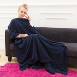 Manta de Coral Fleece Macia e Espessa para Primavera e Outono Manta para TV, Vermelho, Rosa, Azul Marinho