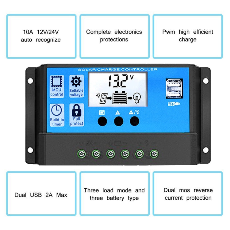 Controlador Solar Inteligente para Iluminação de Lâmpadas de Rua, RBL-10A, RBL-20A, RBL-30A, RBL-40A, RBL-50A, RBL-60A