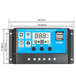 Controlador Solar Inteligente para Iluminação de Lâmpadas de Rua, RBL-10A, RBL-20A, RBL-30A, RBL-40A, RBL-50A, RBL-60A