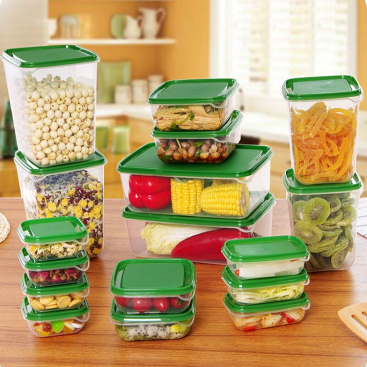 Conjunto de 16 em 1 Caixas de Conservação para Casa, Caixa Multifuncional para Congelamento e Refrigeração de Frigorífico