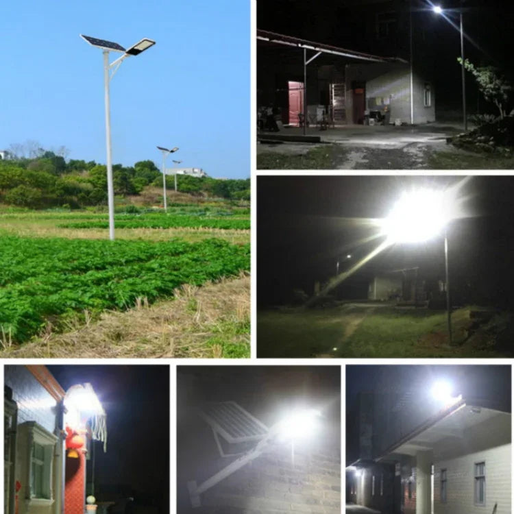 Luz de Rua Solar Exterior Impermeável Iluminação de Estrada Luz de Rua Inteligente com Controlo Remoto, T2 68 LEDs, T3 122 LEDs, T4 204 LEDs, T5 300 LEDs