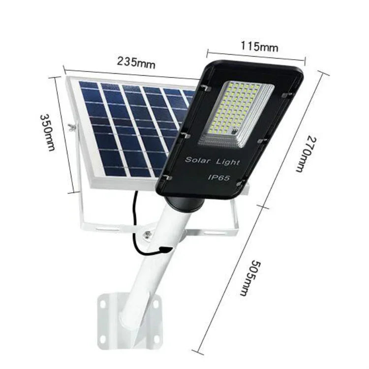 Luz de Rua Solar Exterior Impermeável Iluminação de Estrada Luz de Rua Inteligente com Controlo Remoto, T2 68 LEDs, T3 122 LEDs, T4 204 LEDs, T5 300 LEDs