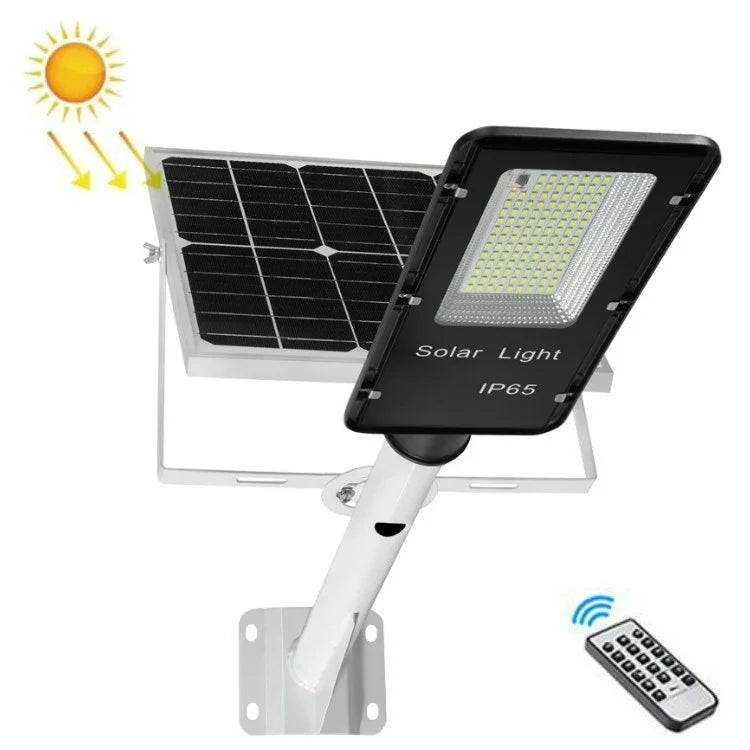 Luz de Rua Solar Exterior Impermeável Iluminação de Estrada Luz de Rua Inteligente com Controlo Remoto, T2 68 LEDs, T3 122 LEDs, T4 204 LEDs, T5 300 LEDs