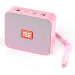 Altifalante Pequeno Portátil Bluetooth Sem Fios Colorido T&G TG166, Rosa, Azul, Castanho, Amarelo, Preto, Vermelho, Cinzento Prateado, Laranja, Verde, Azul Claro