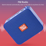 Altifalante Pequeno Portátil Bluetooth Sem Fios Colorido T&G TG166, Rosa, Azul, Castanho, Amarelo, Preto, Vermelho, Cinzento Prateado, Laranja, Verde, Azul Claro