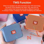 Altifalante Pequeno Portátil Bluetooth Sem Fios Colorido T&G TG166, Rosa, Azul, Castanho, Amarelo, Preto, Vermelho, Cinzento Prateado, Laranja, Verde, Azul Claro